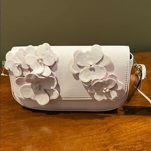 Aldo Light Pink Floral Embellished Wristlet